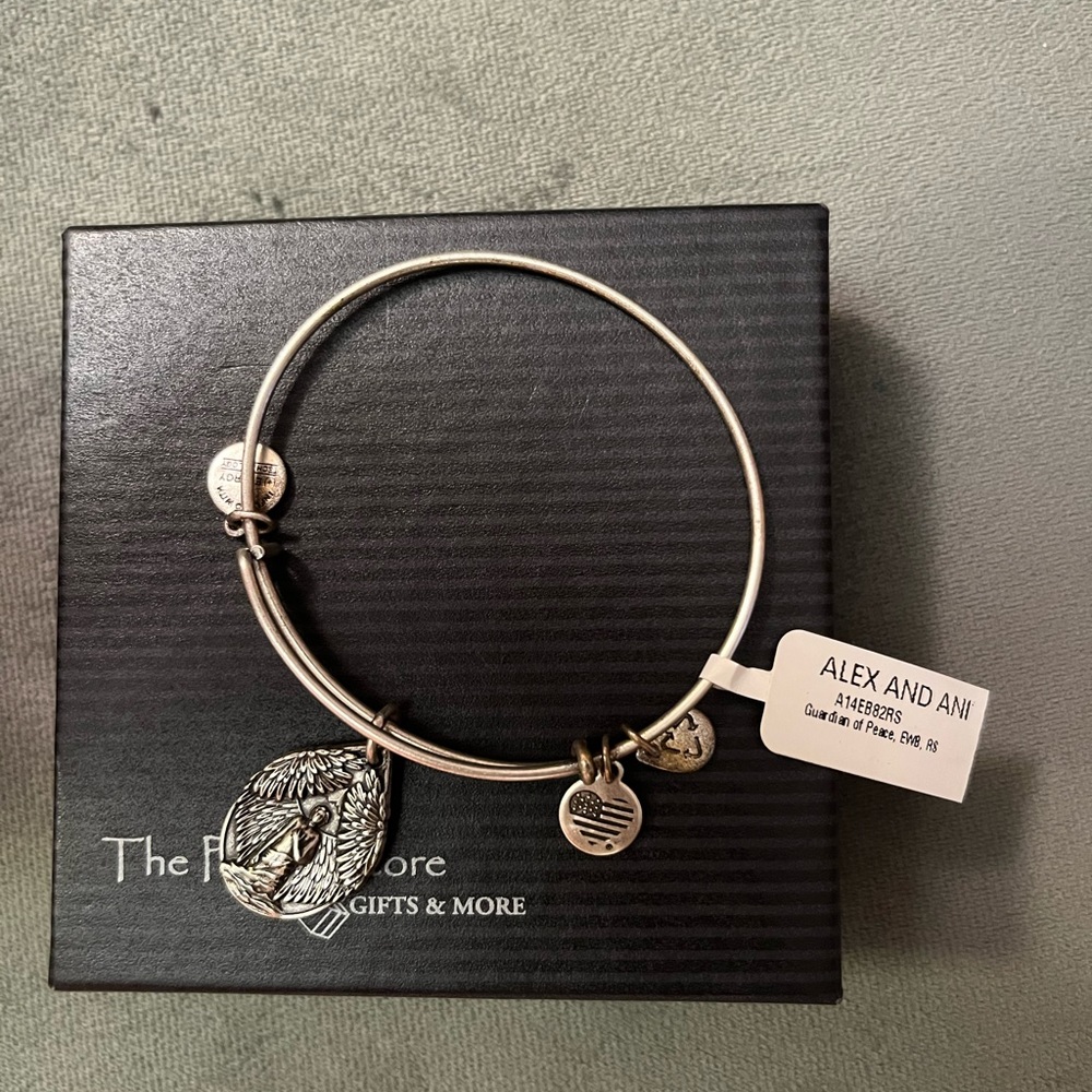 Authentic Alex and Ani guardian of Peace Comfort me bracelet